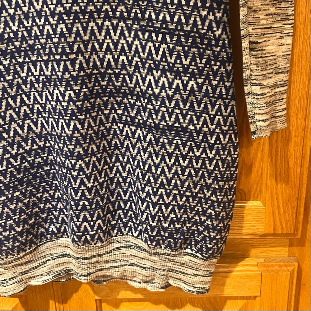 French Connection Navy And Gray Patterned Long Sl… - image 8